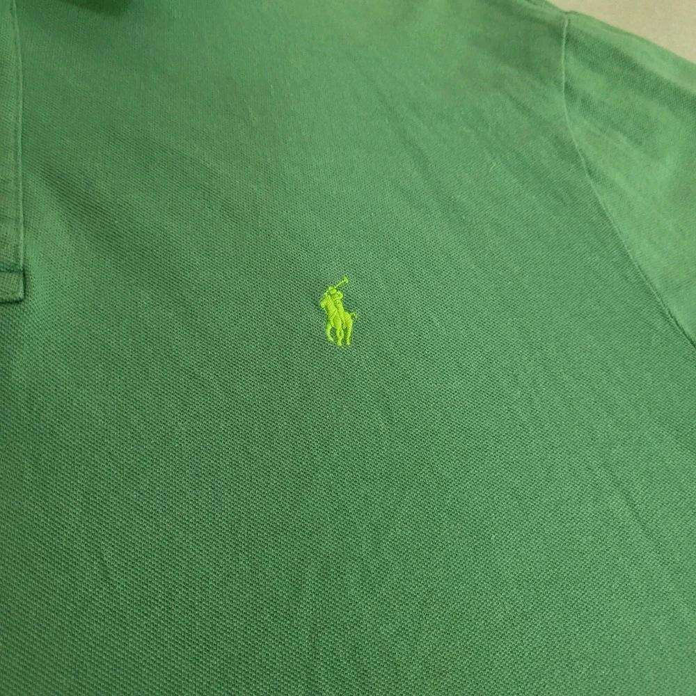Polo Ralph Lauren Short Sleeve Polo Shirt Green 100% Cotton Men's Size 3XLT